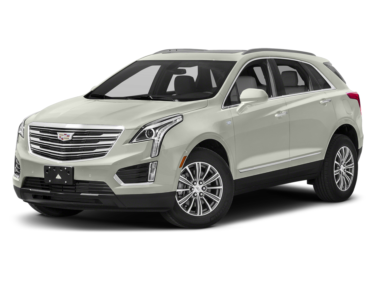 2019 Cadillac XT5 Premium Luxury in Crystal White Tricoat (G1w) — front three-quarter view