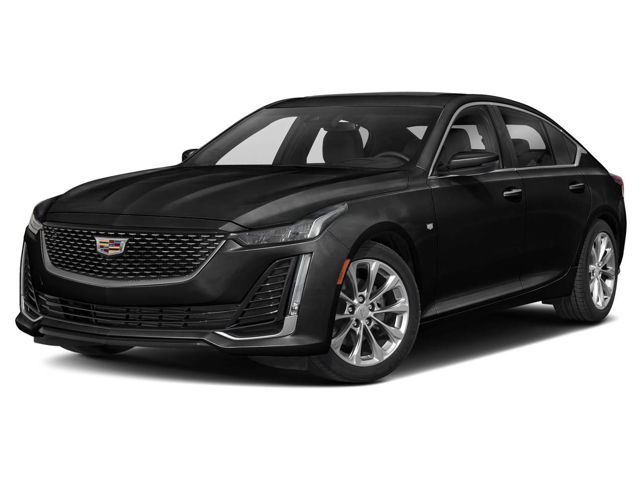 2022 Cadillac CT5 Premium Luxury in Black Raven (Gba) — front three-quarter view