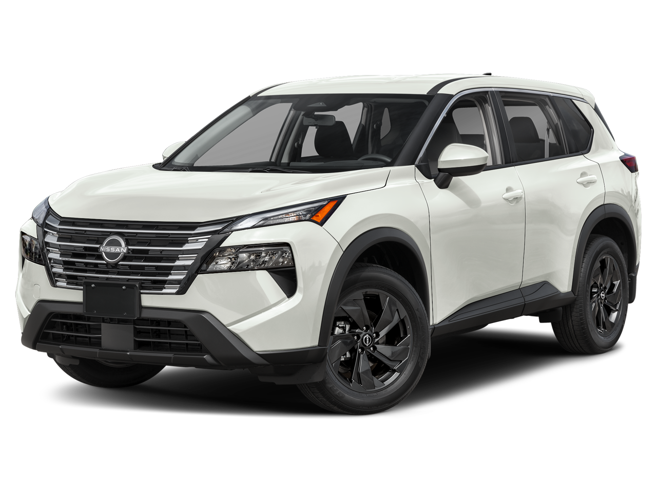 2026 Nissan Rogue SV in Everest White Pearl Tricoat Qbe — front three-quarter view