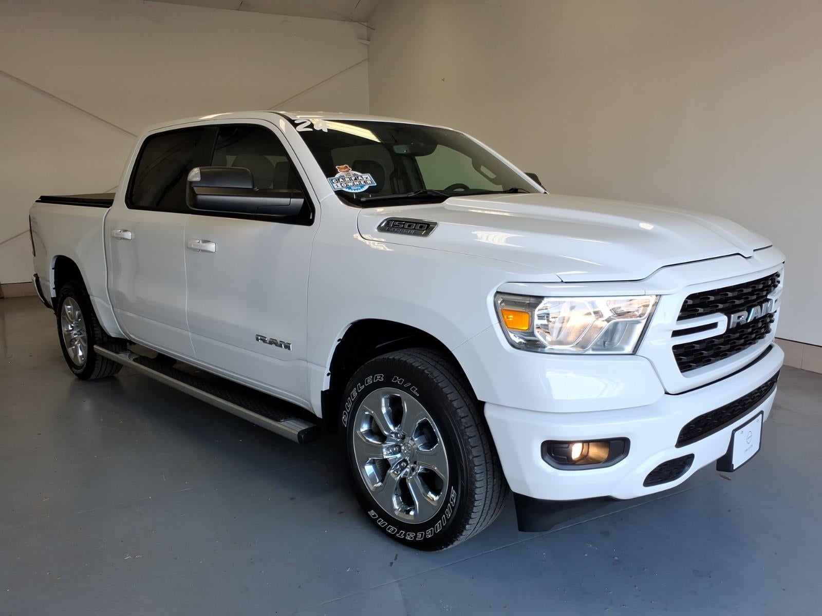 2024 RAM 1500 Big Horn/Lone Star in Bright White Clear Coat (Pw7) — front three-quarter view