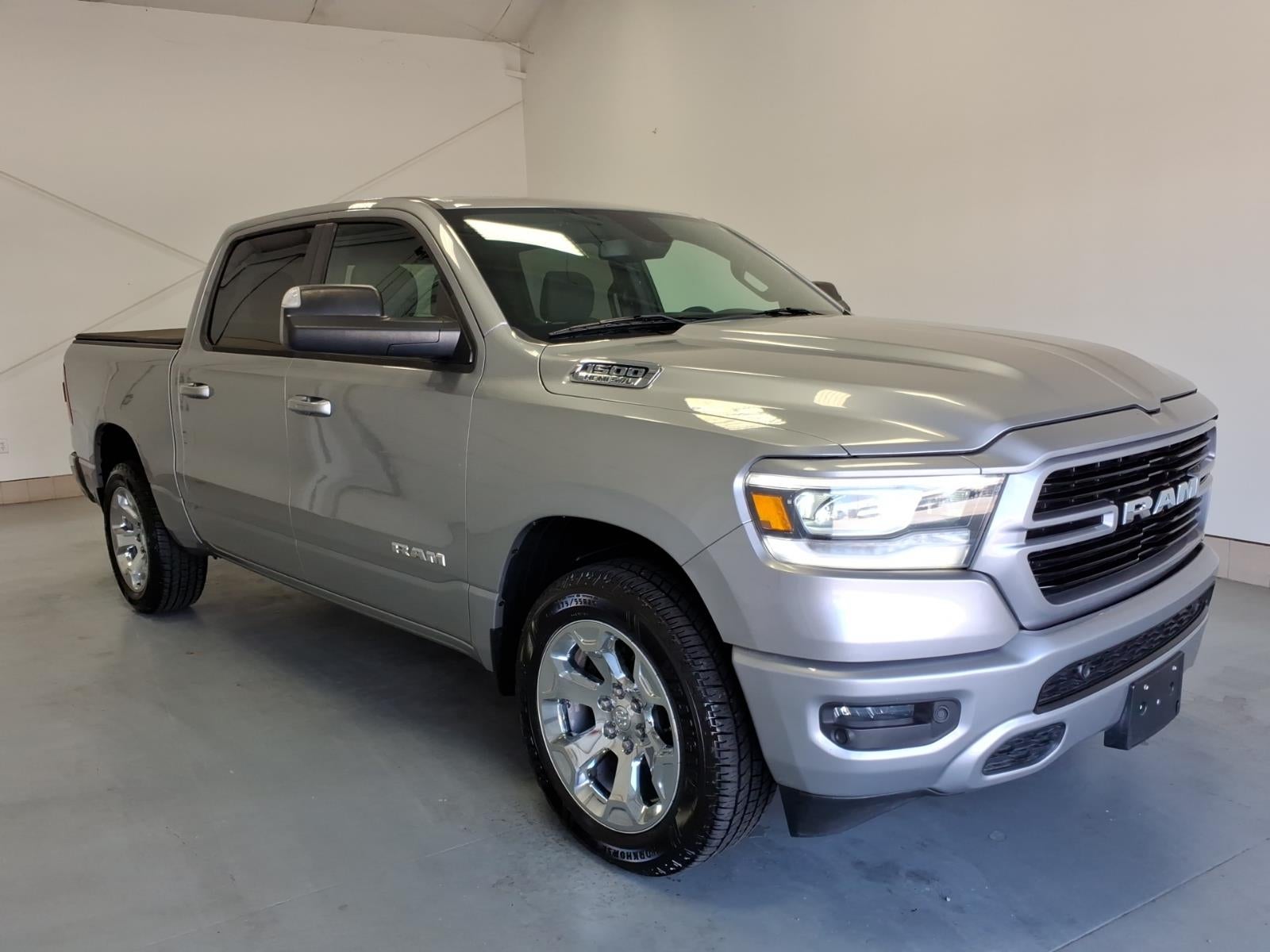 2019 RAM 1500 Big Horn in Billet Silver Metallic Clear Coat (Psc) — front three-quarter view