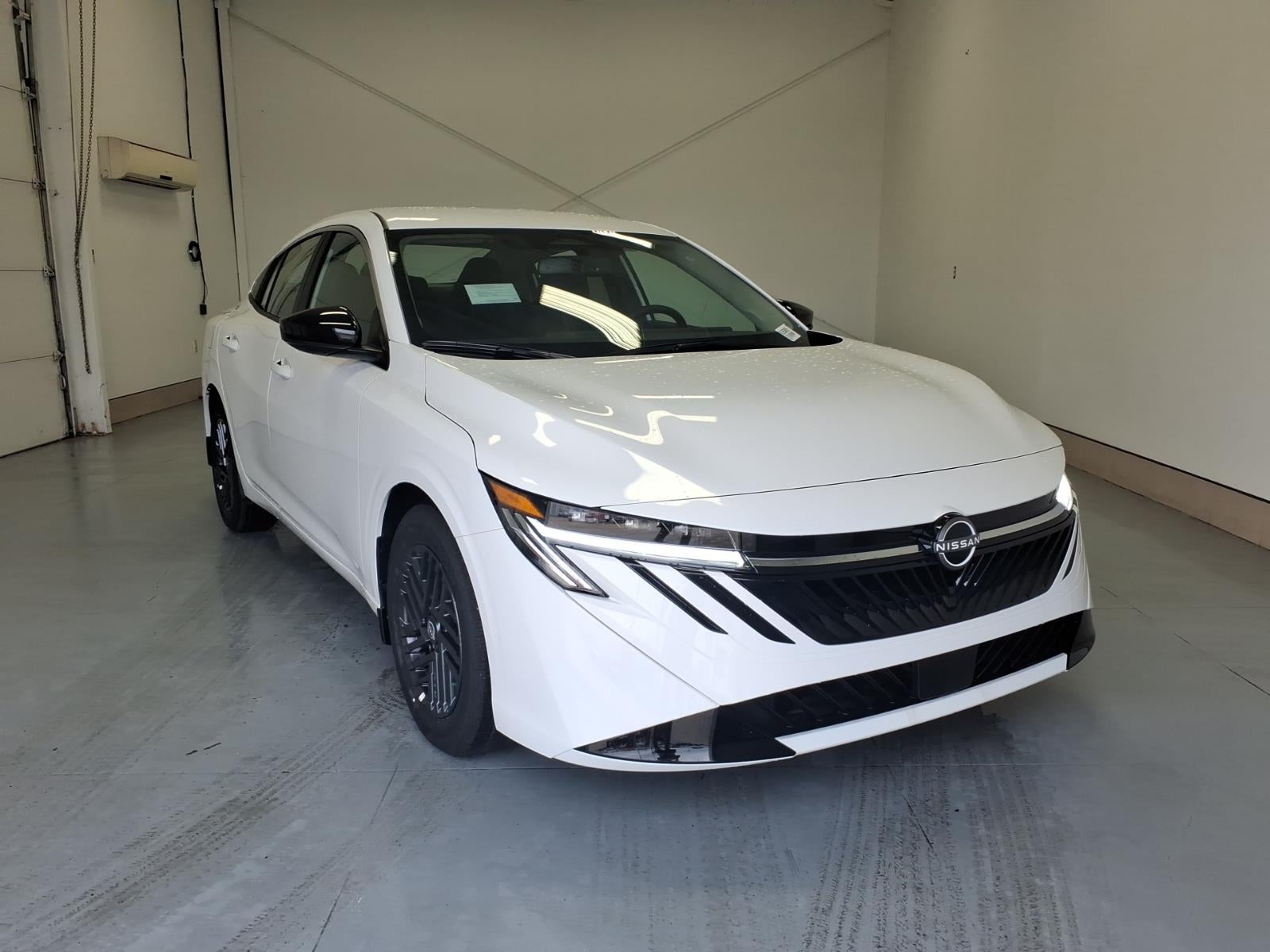 2026 Nissan Sentra SV in Fresh Powder Qm1 — front three-quarter view