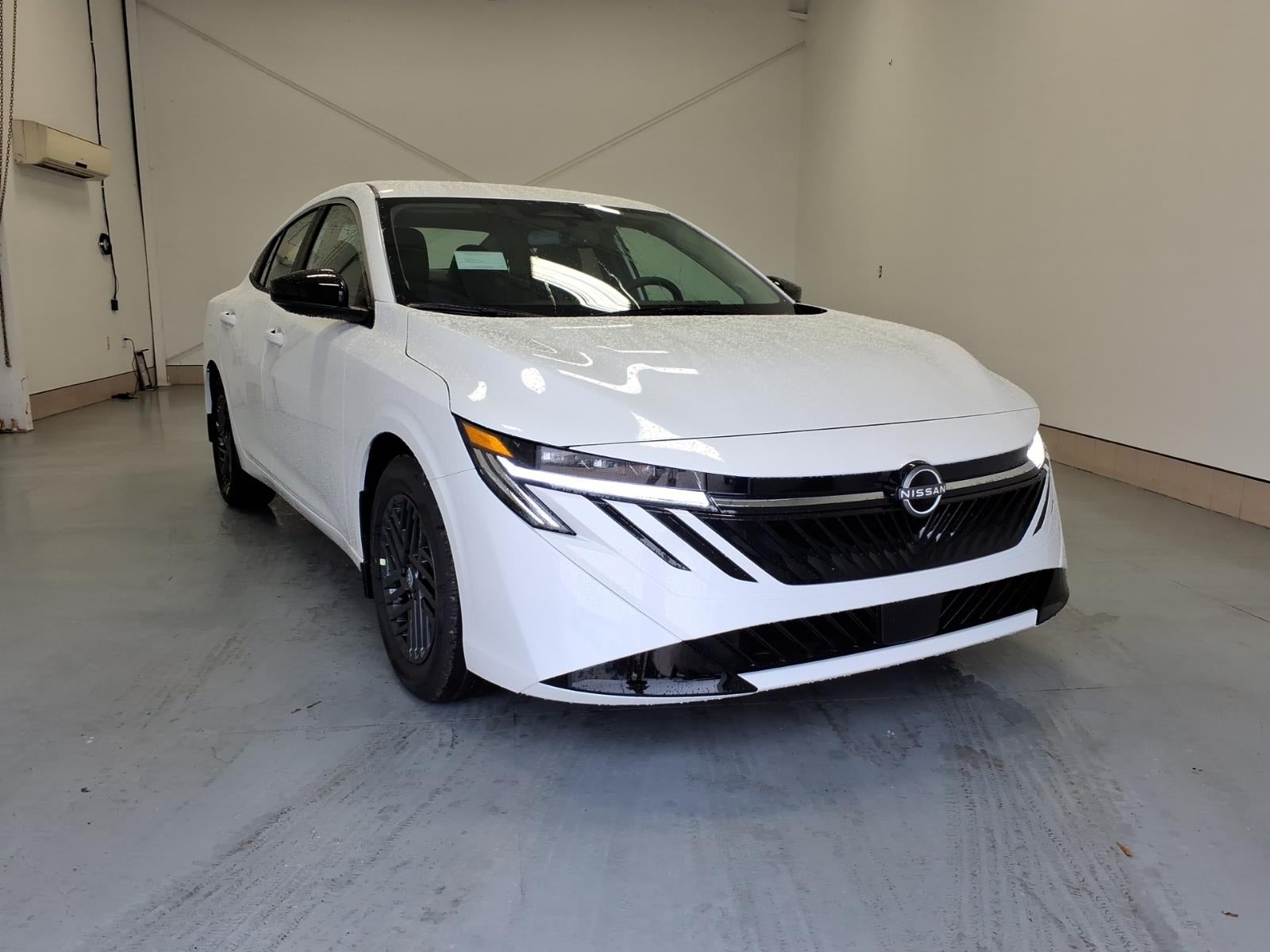 2026 Nissan Sentra SV in Fresh Powder Qm1 — front three-quarter view